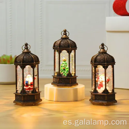 Lámpara de viento LED portátil festiva para decoración navideña